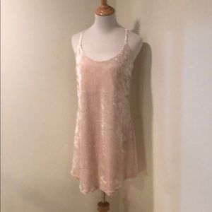 Forever 21 pink velour dress